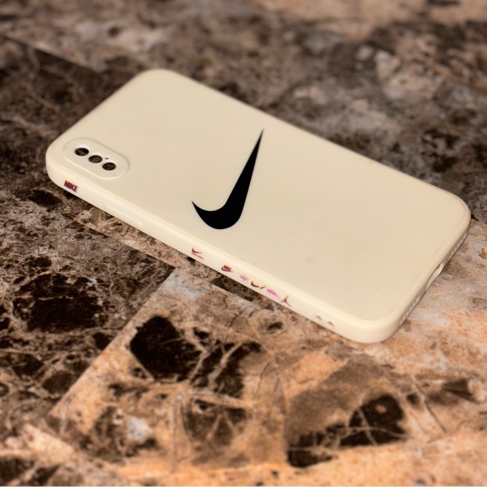 M Cream and Black Minimalist Phone Case